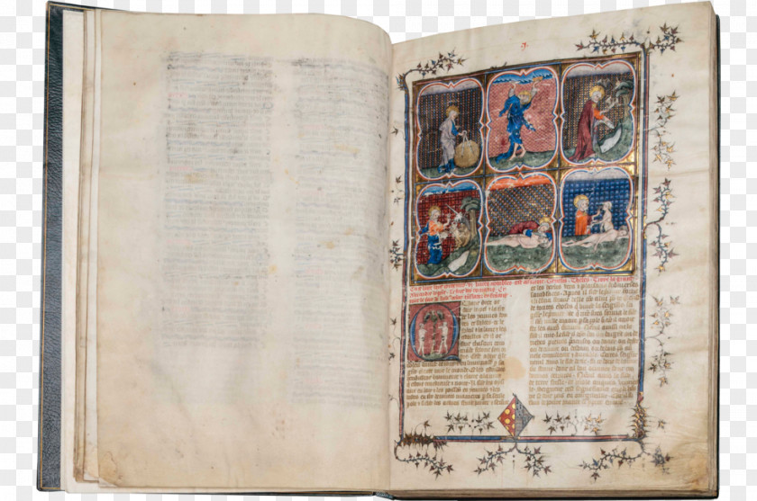 Manuscript Illuminated Book History Scrivener PNG