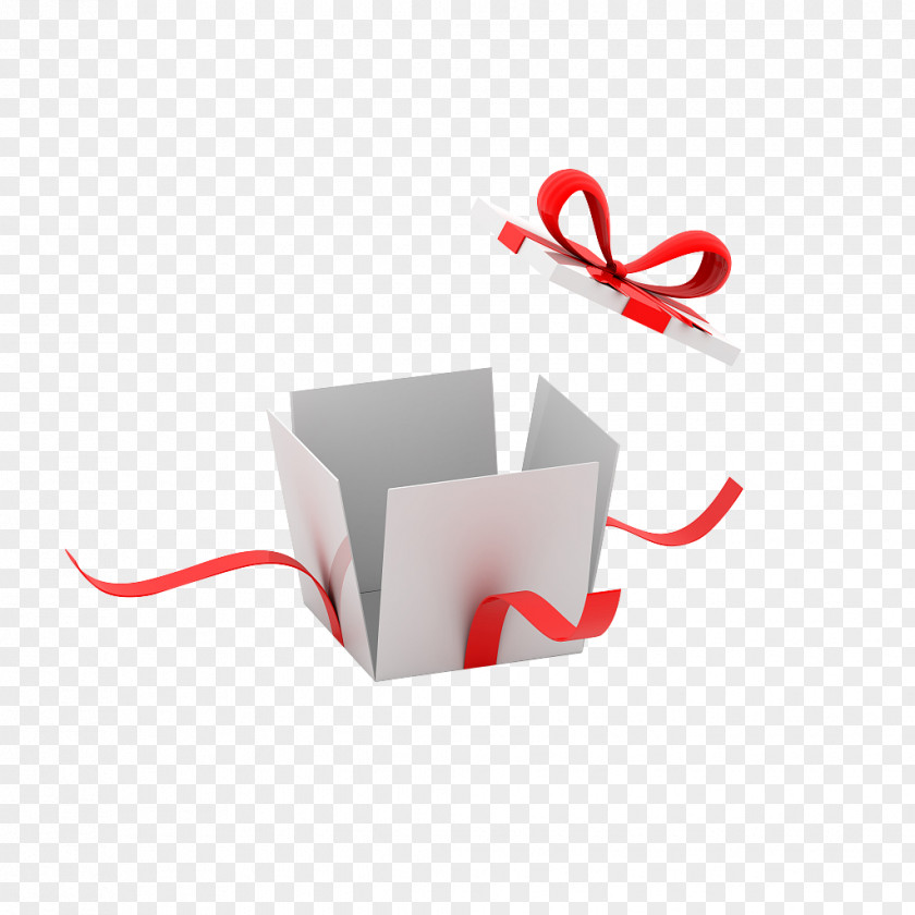 White Gift Box Christmas PNG