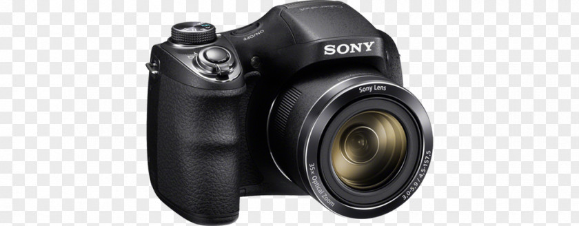 Black Point-and-shoot Camera 索尼 Zoom LensCamera Shooting Sony Cyber-shot DSC-H400 Cyber-Shot DSC-H300 20.1 MP Digital PNG