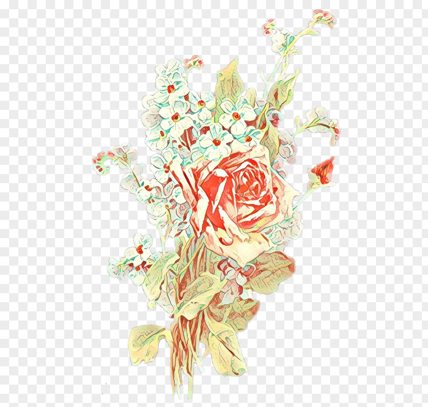 Candy Rose Family Floral Design PNG