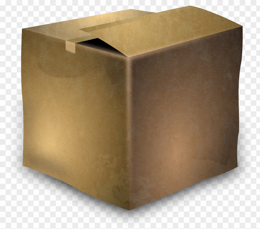 Cardboard Mover Box Packaging And Labeling PNG
