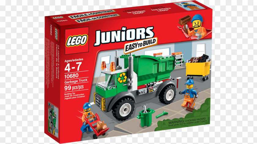 Garbage Truck LEGO 10680 Juniors Lego Toy PNG