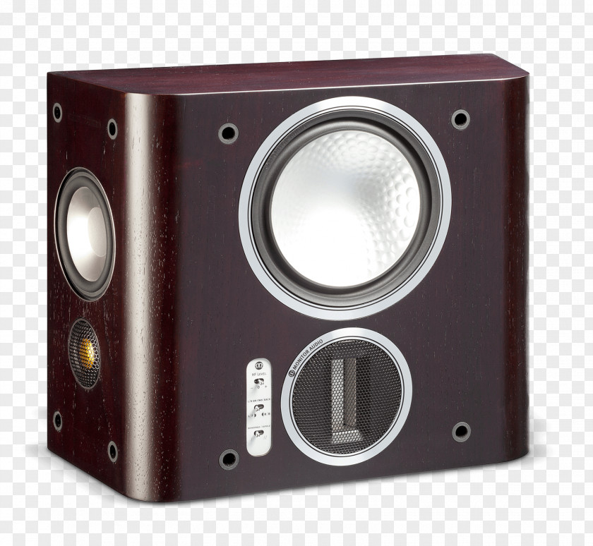 GOLD SPEAKER Loudspeaker Monitor Audio Gold FX Surround Sound Dipole Speaker PNG