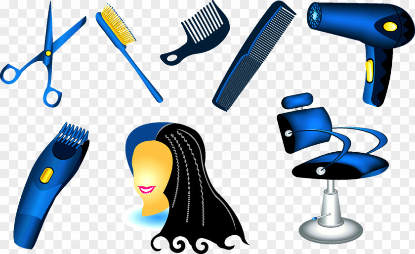 Hair Barber Comb Care Hairstyling Product Hairdresser Dryer PNG