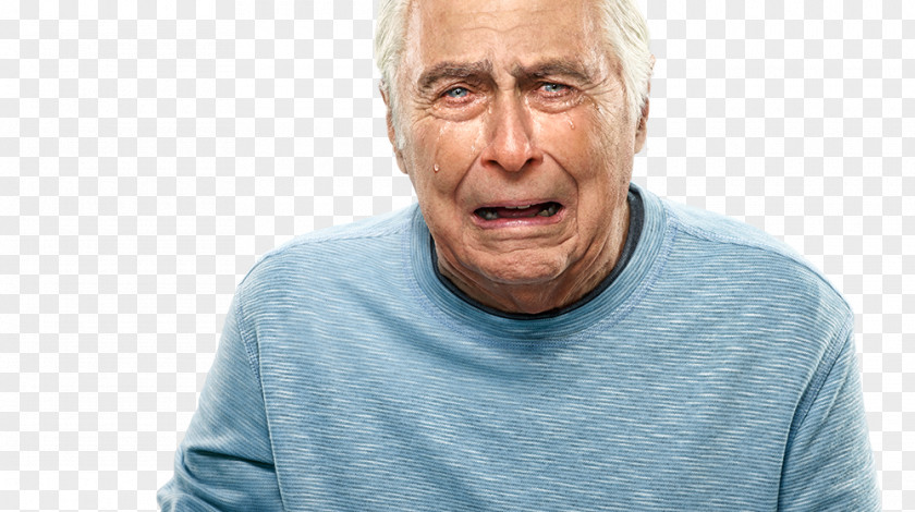 OLD MAN Laughter Pseudobulbar Affect Crying Disease Facial Expression PNG