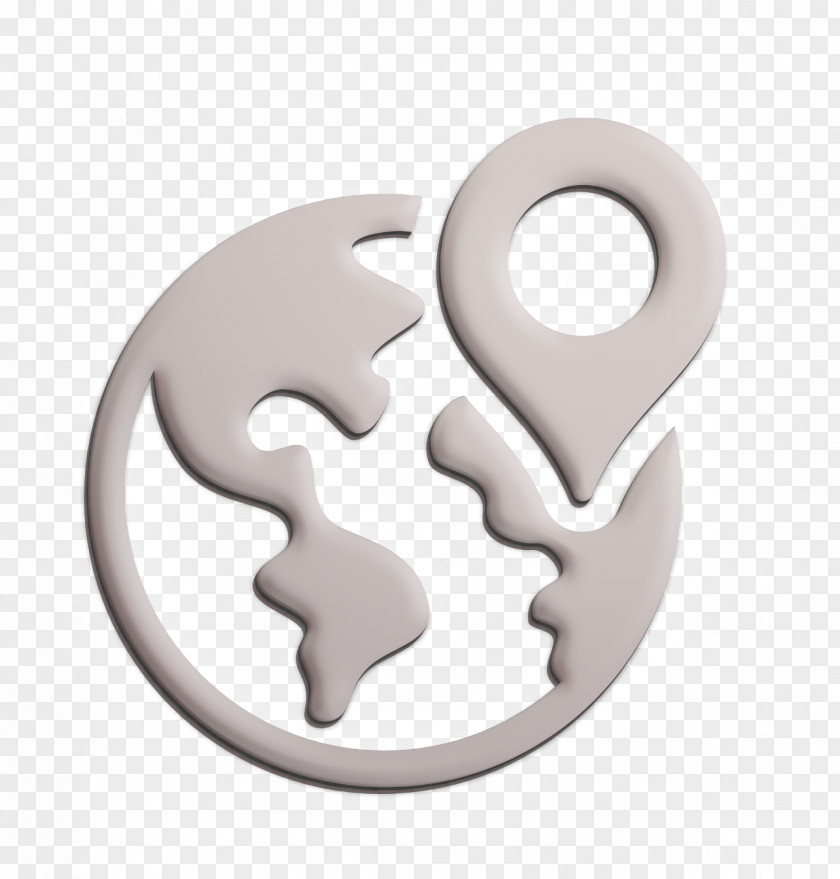Pendant Metal World Icon Logistics Delivery Maps And Flags PNG