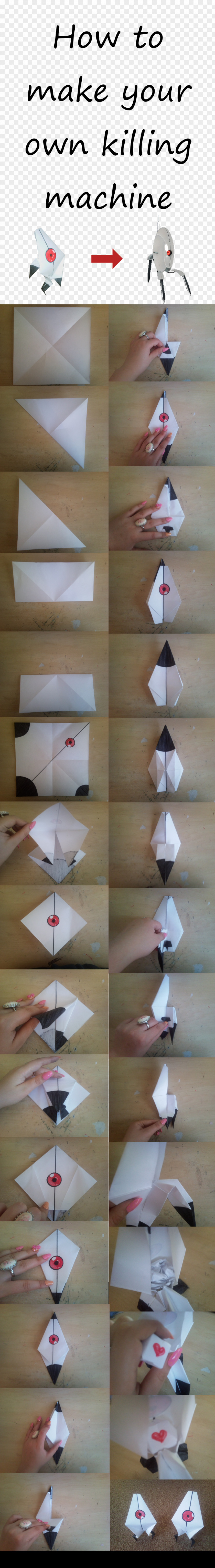 Portal 2 Turret Aperture Laboratories Art Origami PNG