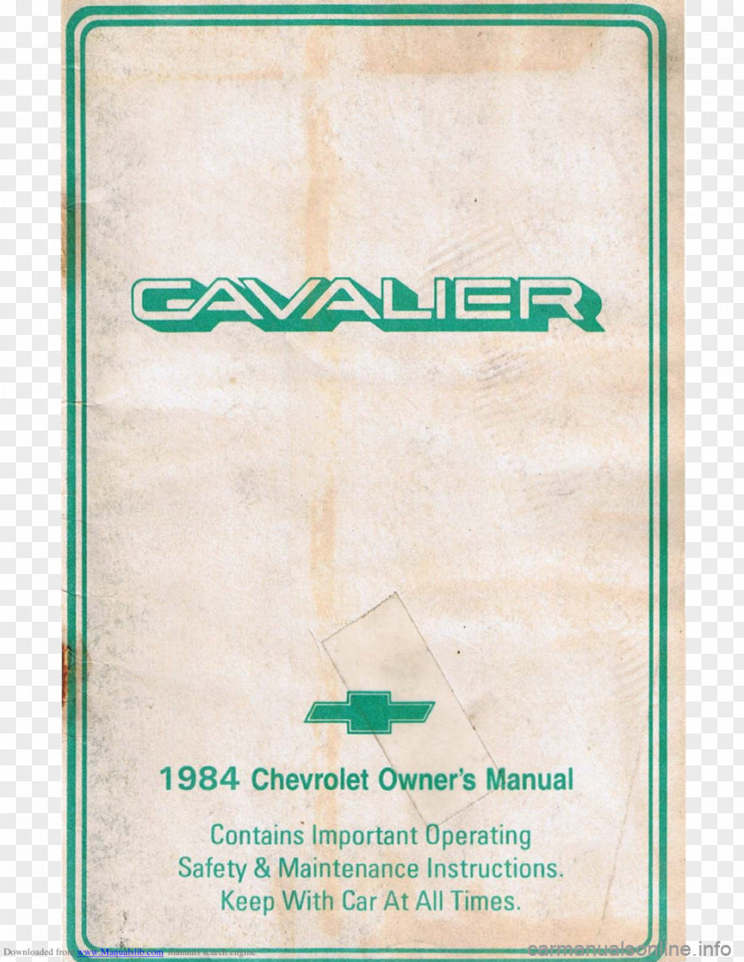 Scooter Chevrolet Cavalier Motorcycle Owner's Manual PNG