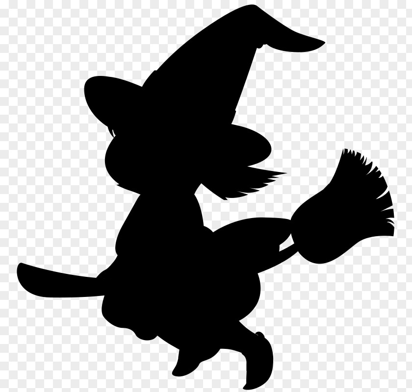 Silhouette Witchcraft Clip Art PNG