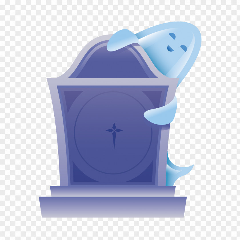 Tombstone Ghost Cartoon Icon PNG