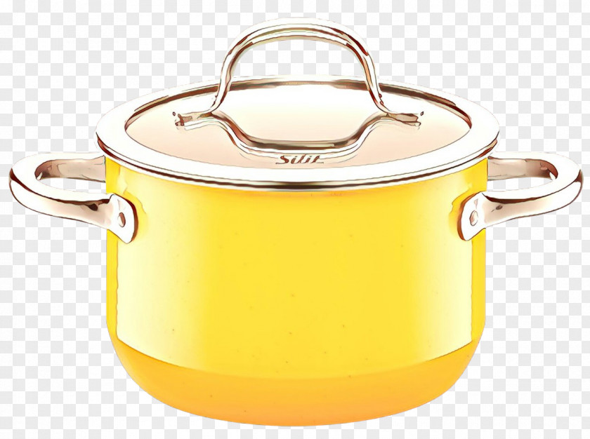 Cup Metal Lid Yellow Stock Pot Cookware And Bakeware Tableware PNG