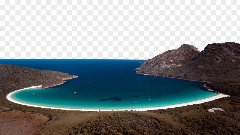 Scenic Wineglass Bay Freycinet Peninsula Honeymoon Hobart Lodge PNG