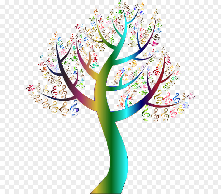 Small Floral Tree Flower Clip Art PNG