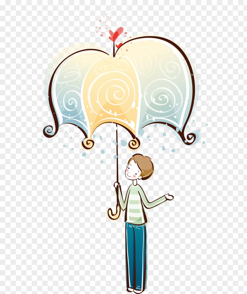 Umbrella Boy Samsung Galaxy Note 3 Cartoon Wallpaper PNG