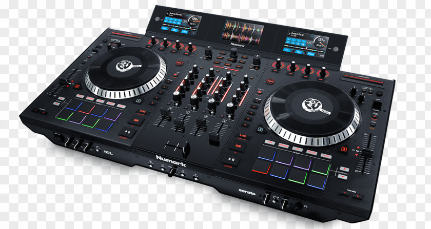DJ Controller Numark Industries Disc Jockey Turntablism Audio Mixers PNG