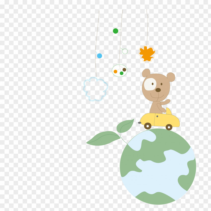 Drive The Bears On Earth Cartoon Illustration PNG