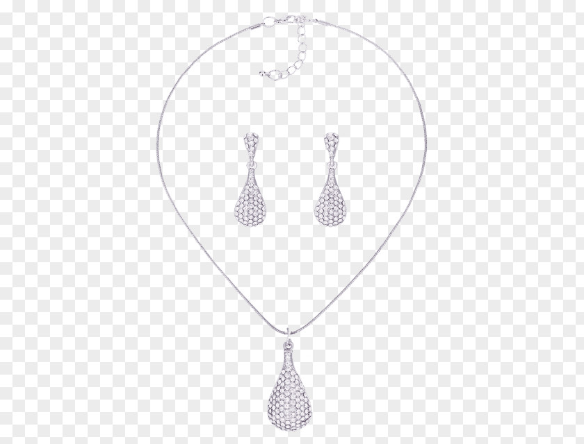 Jewellery Locket Earring Necklace Silver PNG