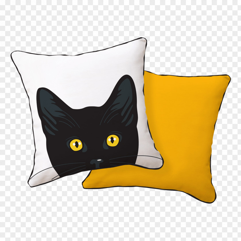 Pillow Cat Whiskers Throw Pillows Mammal Carnivora PNG
