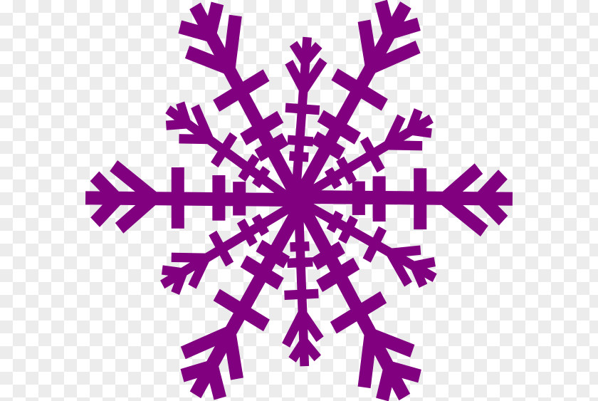 Purple Snowflake Cliparts Color Clip Art PNG