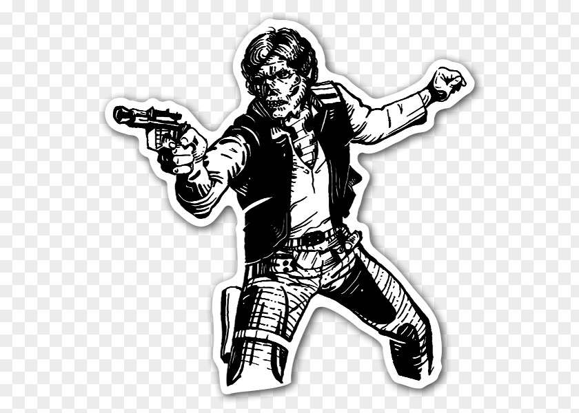 Graffiti Chewbacca Han Solo Sticker Comics PNG