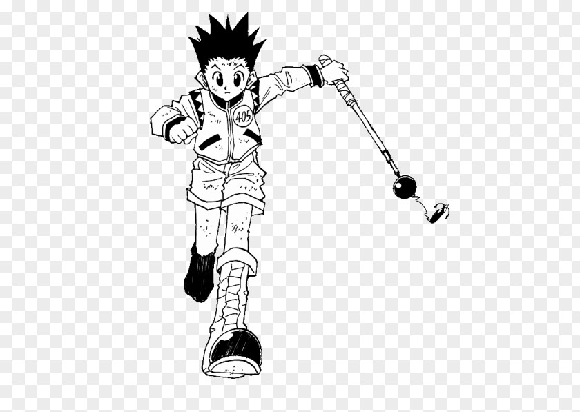 Sai Gon Hunter × Comics Line Art Sketch PNG