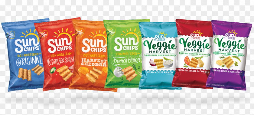 A Variety Of Flavors Junk Food Salsa Flavor Sun Chips Potato Chip PNG