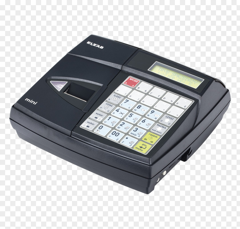 Cash Register Blagajna Zaklady Urzadzen Komputerowych ELZAB Price Drukarka Fiskalna PNG