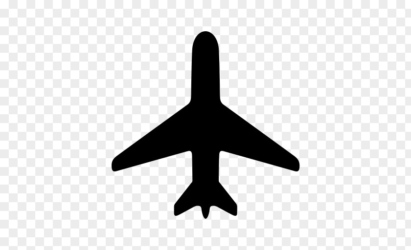 Plane Silhouette Figures Material Airplane Font Awesome PNG