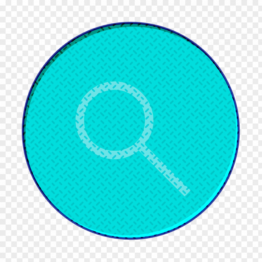 Teal Turquoise Find Icon Magnifier Search PNG
