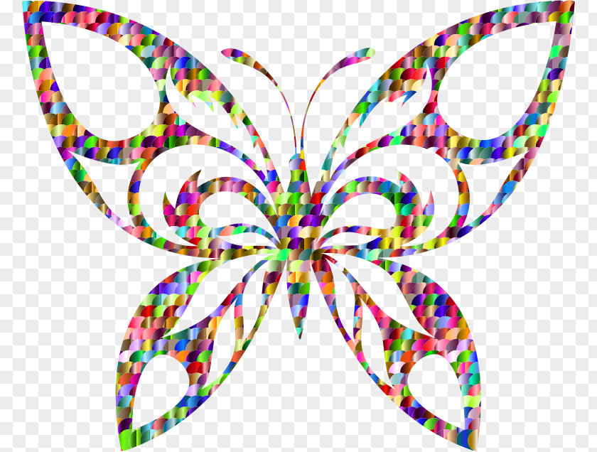 Tribal Butterfly Silhouette Clip Art PNG