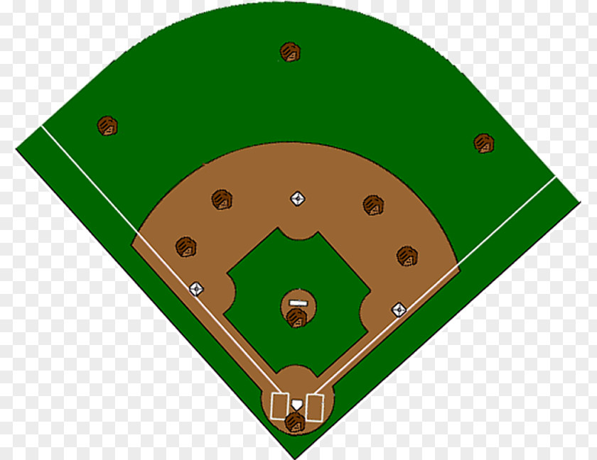 Baseball Field Positions Softball Diagram PNG