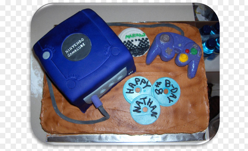 Cake GameCube Controller Birthday Fondant Icing PNG