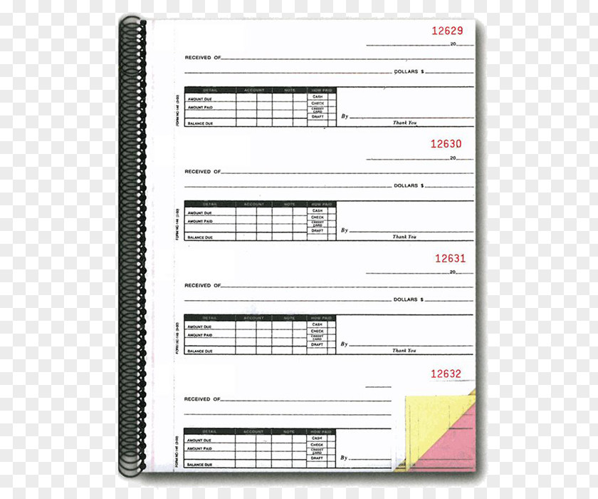 Car Service Receipt Paper Cash Receipts Journal Petty Money PNG