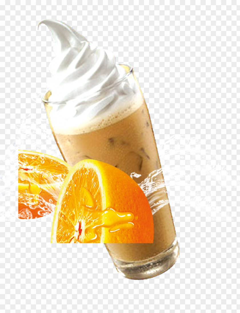 Coffee Ice Cream Orange Juice Drink PNG
