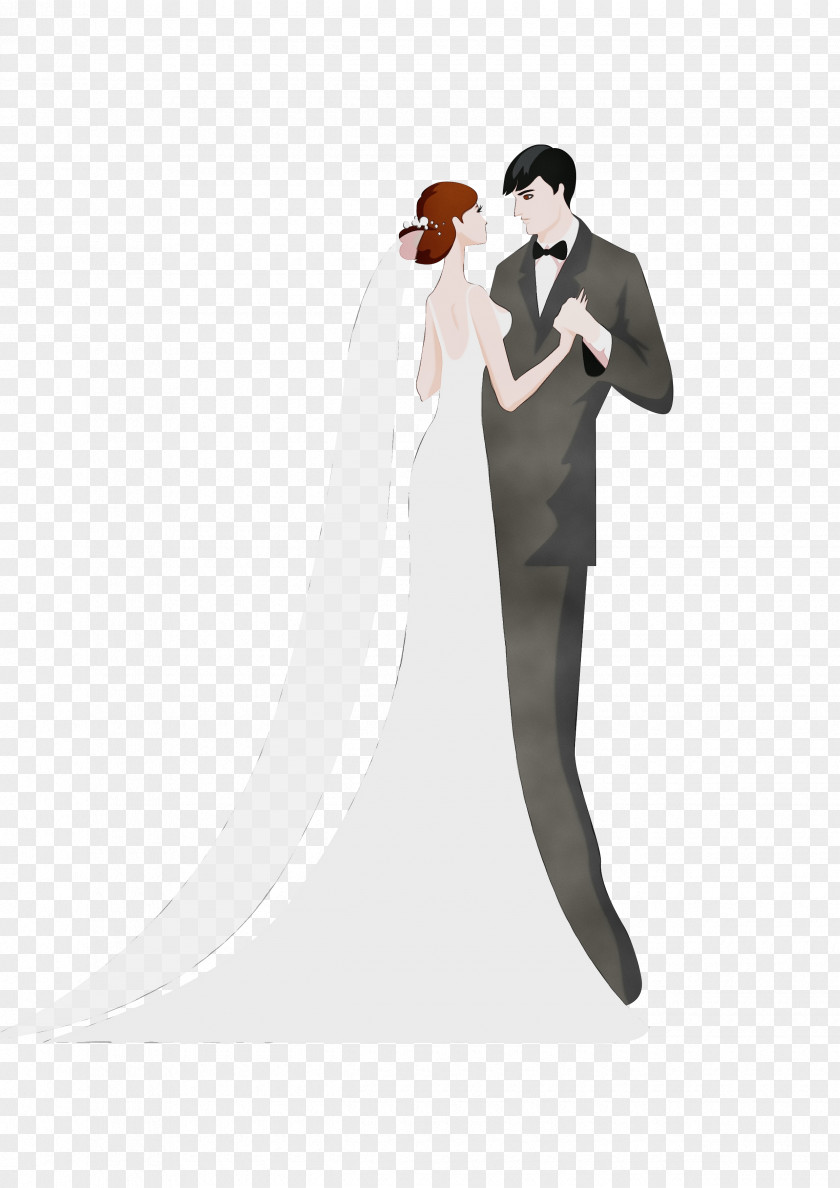 Gesture Gown Wedding Invitation PNG