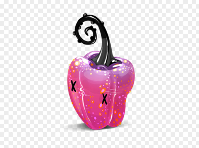 Creative Pink Pepper Bell Capsicum Black ICO Icon PNG