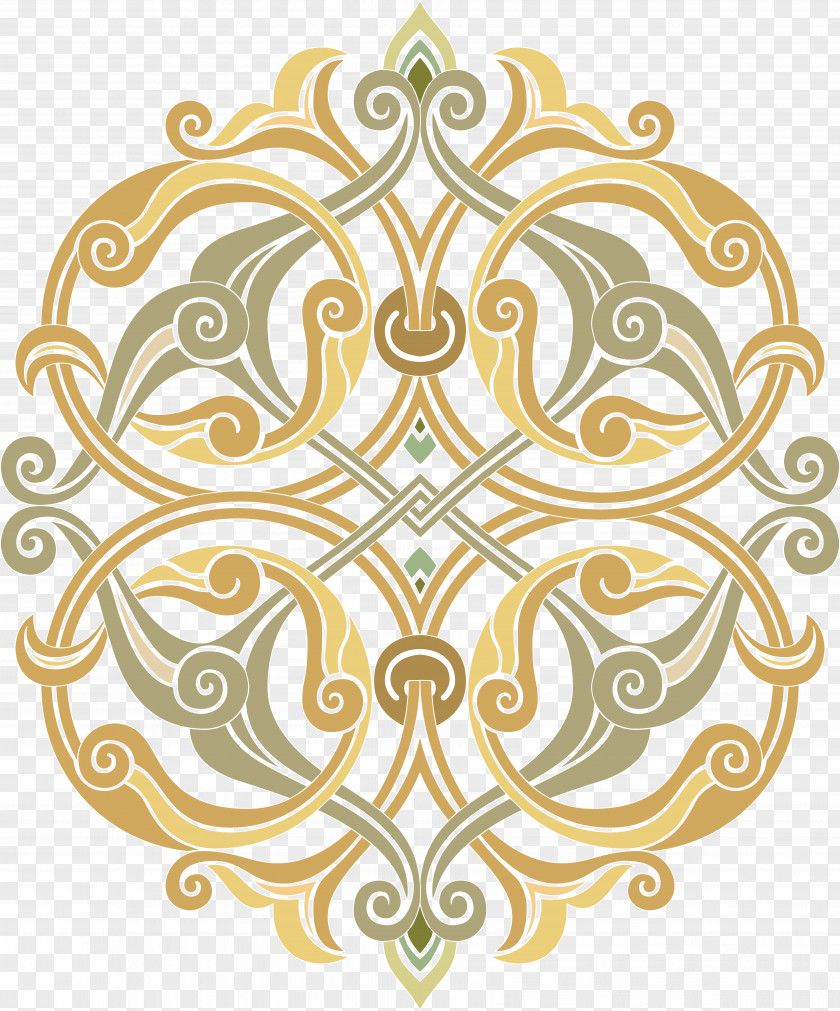 Islamic Arabesque Ornament Art Stencil Drawing PNG