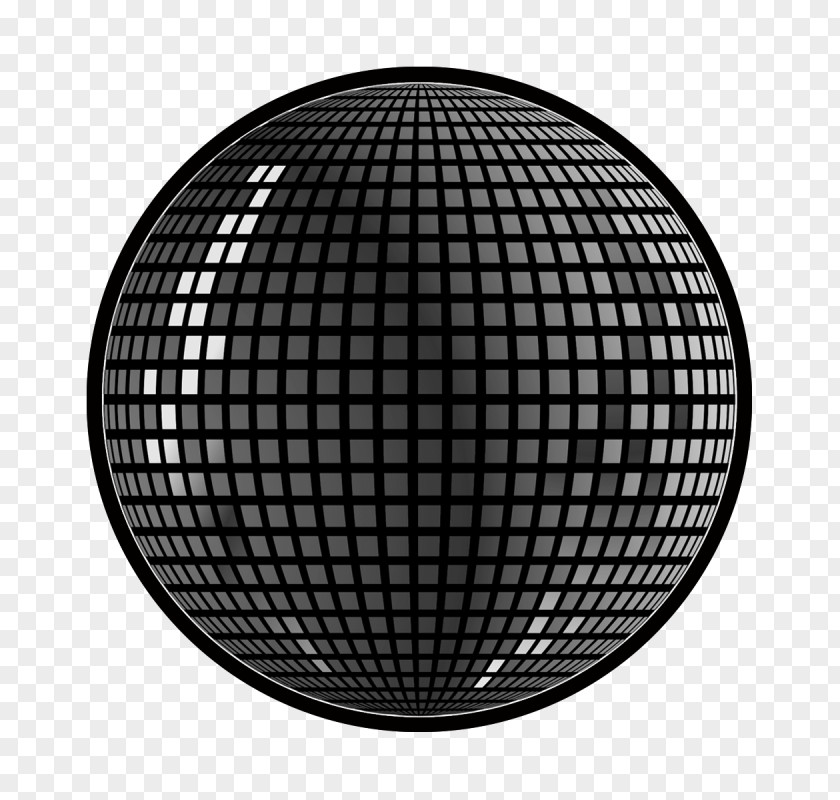 Light Pattern 1970s Disco Ball PNG