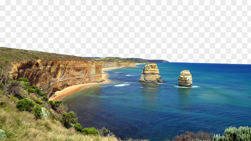 Australia Twelve Apostles Five The Cliff Display Resolution Coast Wallpaper PNG