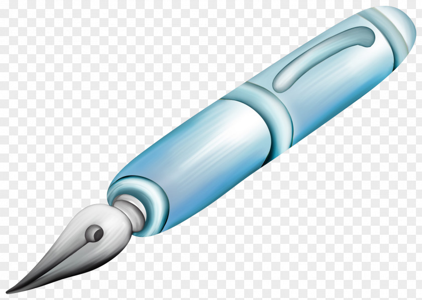 Blue Cartoon Pen Drawing Animation PNG