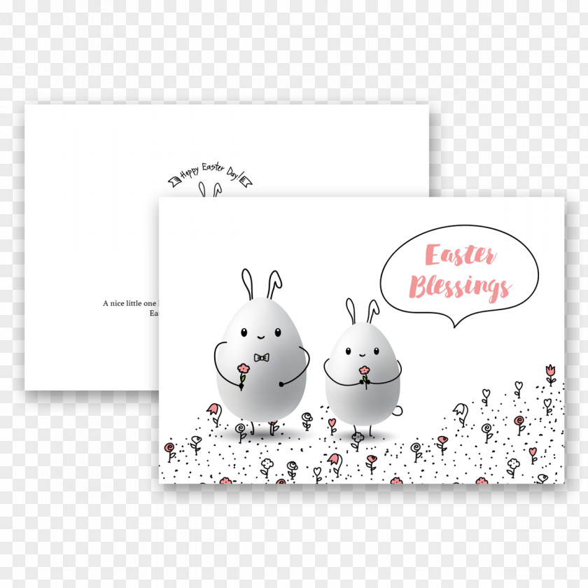 Easter Bunny Cartoon Font PNG