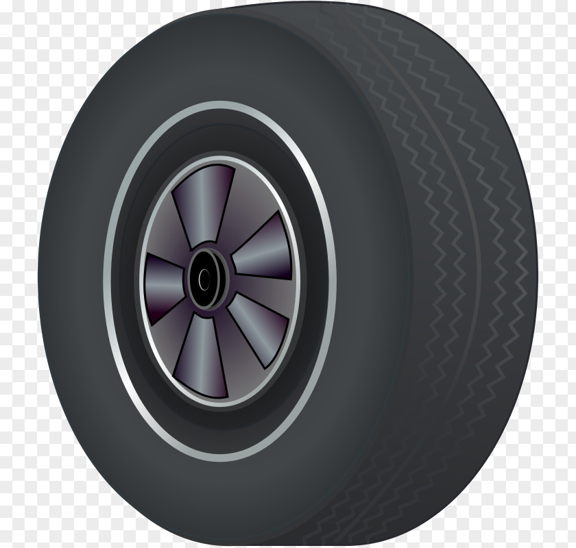 Grey Cartoon Car Wheel Tire Clip Art PNG