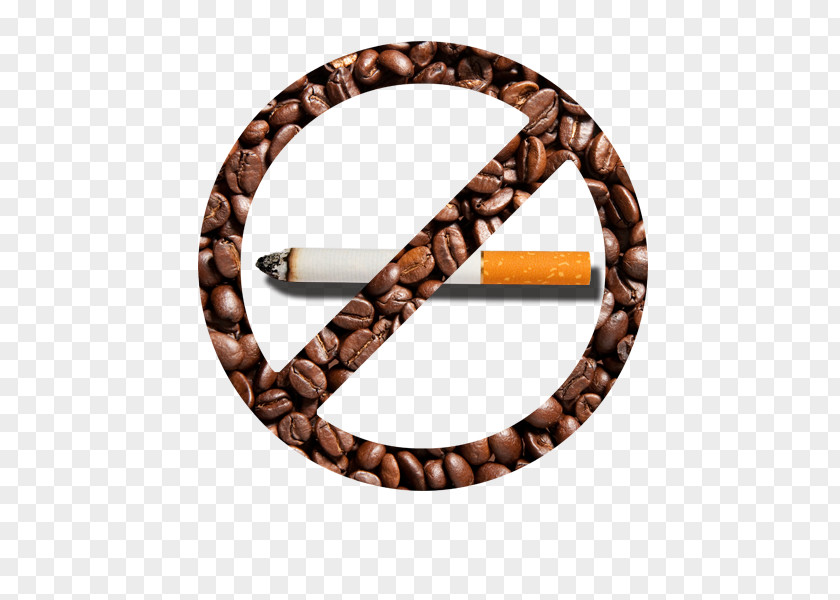 Non-smoking Creative Coffee Logo Smoking Ban Sign PNG