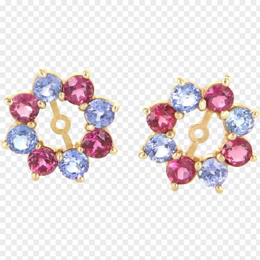 Ruby Earring Body Jewellery Amethyst PNG