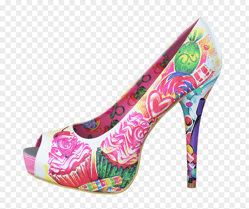 Woman Pink Blue Shoe PNG
