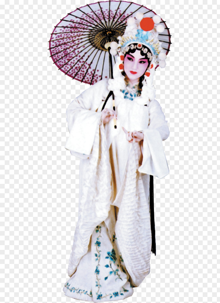 Ancient Woman Singing Chinese Opera Peking Download PNG
