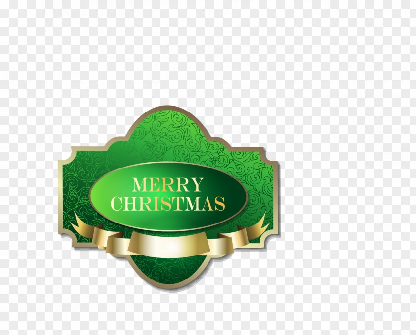 Painted Green Background Merry Christmas Monogram Holiday Greetings PNG