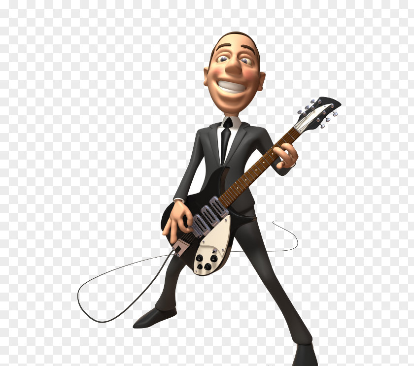 3D Guitar Villain Stock Photography Royalty-free Illustration PNG