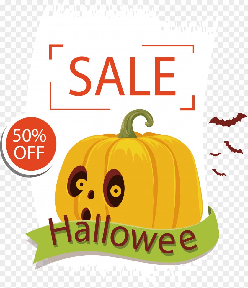 White Brushes Pumpkin Halloween PNG