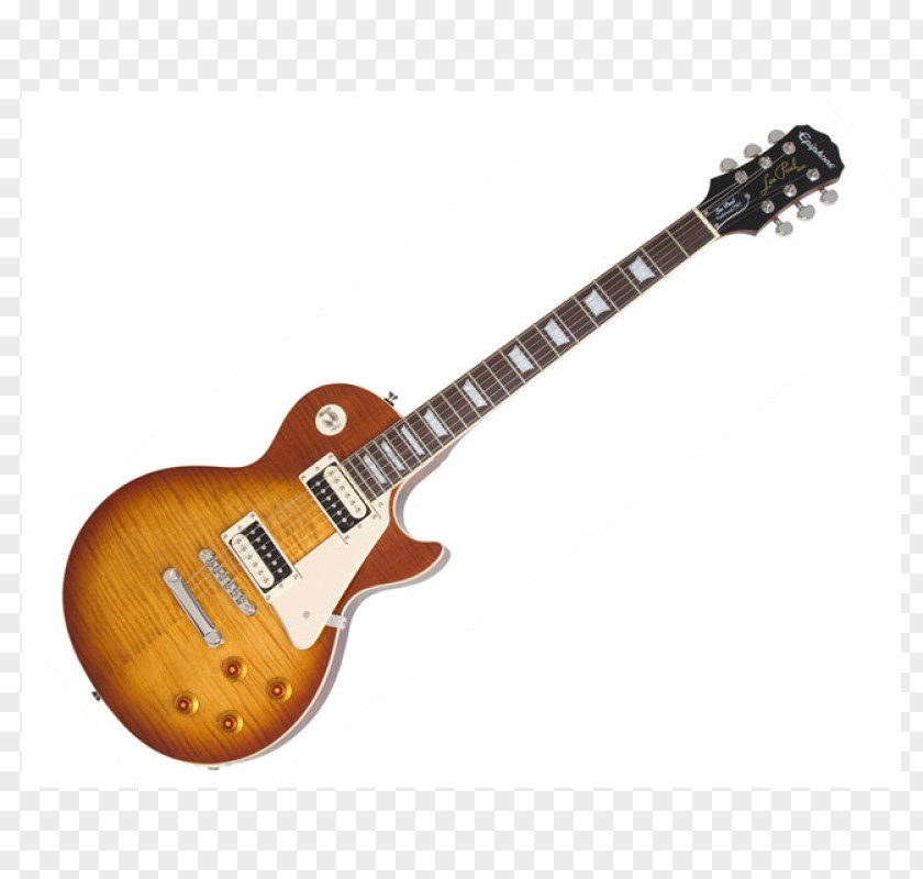 Electric Guitar Epiphone Les Paul Gibson Sunburst PNG